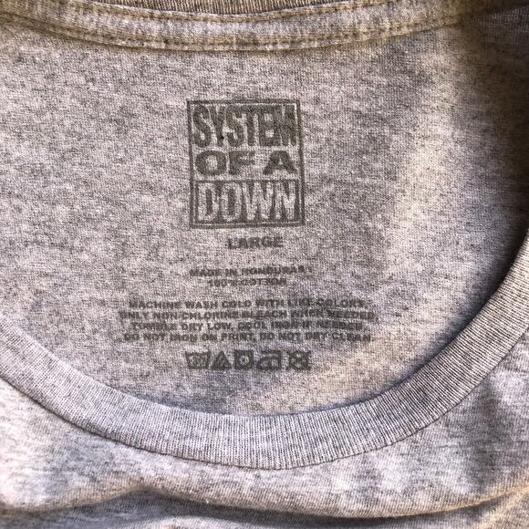 System Of A Down Liberty Bandit Sweatshirt Gray Crew Neck Long Sleeve Unisex LG - Picture 6 of 7